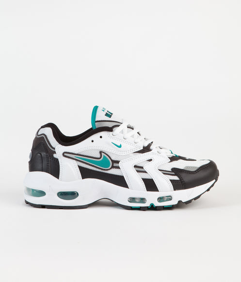 Nike Air Max 96 II Shoes - White / Mystic Teal - Black - Reflect Silver