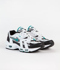 Nike Air Max 96 II Shoes in White and Mystic Teal and Black - Reflect Silver thumbnail