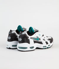 Nike Air Max 96 II Shoes in White and Mystic Teal and Black - Reflect Silver thumbnail