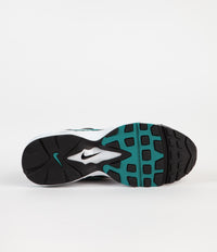 Nike Air Max 96 II Shoes in White and Mystic Teal and Black - Reflect Silver thumbnail