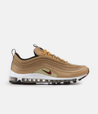 Nike Air Max 97 OG Shoes in Metallic Gold and Varsity Red and White - Black thumbnail