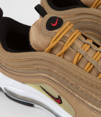 Nike Air Max 97 OG Shoes in Metallic Gold and Varsity Red and White - Black thumbnail