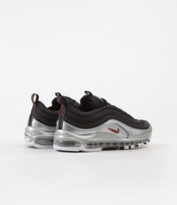 Nike Air Max 97 QS Shoes in Black and Varsity Red and Metallic Silver - White thumbnail
