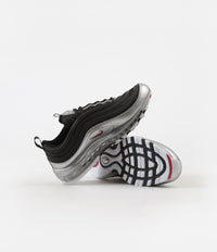 Nike Air Max 97 QS Shoes in Black and Varsity Red and Metallic Silver - White thumbnail