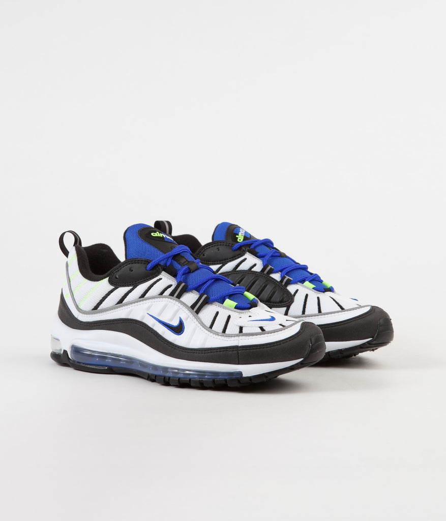 Nike air max shop 98 white/black/racer blue/volt