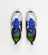 Nike Air Max 98 Shoes in White and Black and Racer Blue - Volt thumbnail