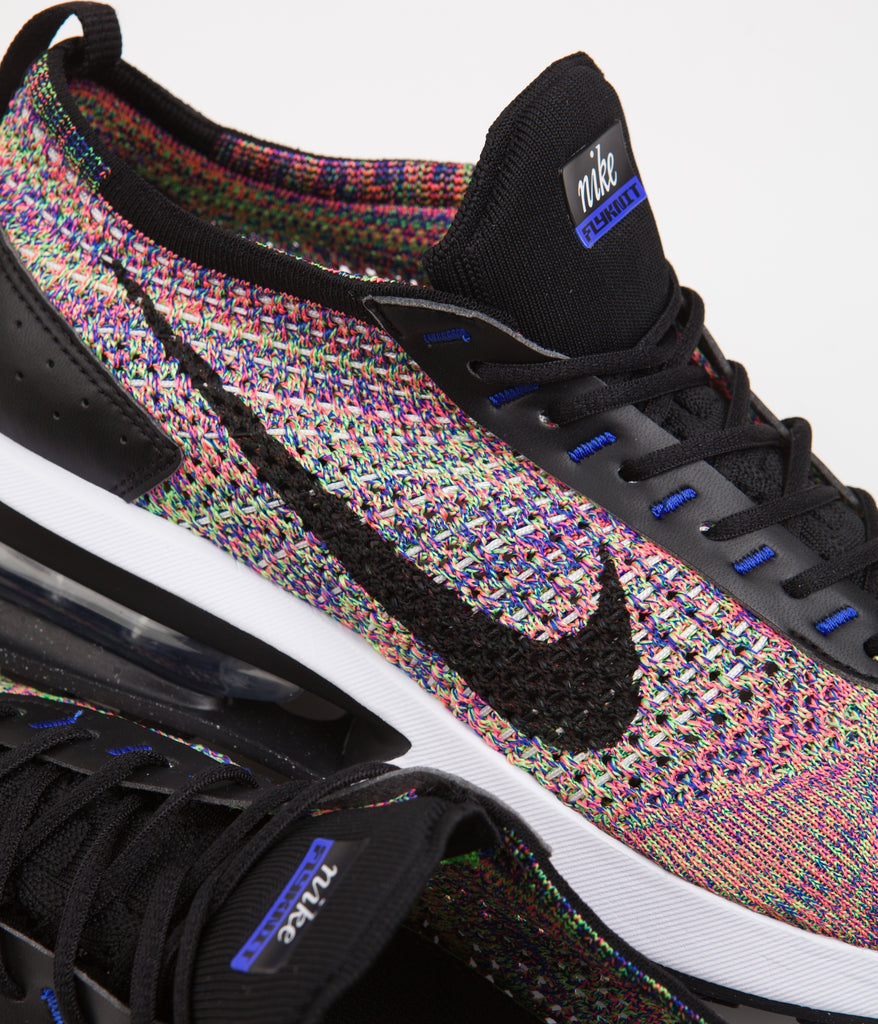 Nike Air Max Flyknit Racer Shoes Multicolour Black Racer Blue
