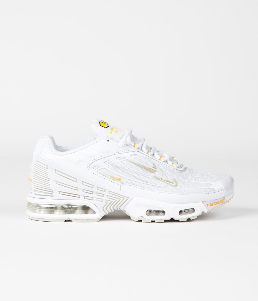 Nike Air Max Plus 3 Shoes White Light Bone Rattan Solar Flare