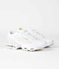Nike Air Max Plus 3 Shoes in White and Light Bone and Rattan - Solar Flare thumbnail