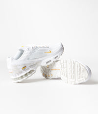 Nike Air Max Plus 3 Shoes in White and Light Bone and Rattan - Solar Flare thumbnail