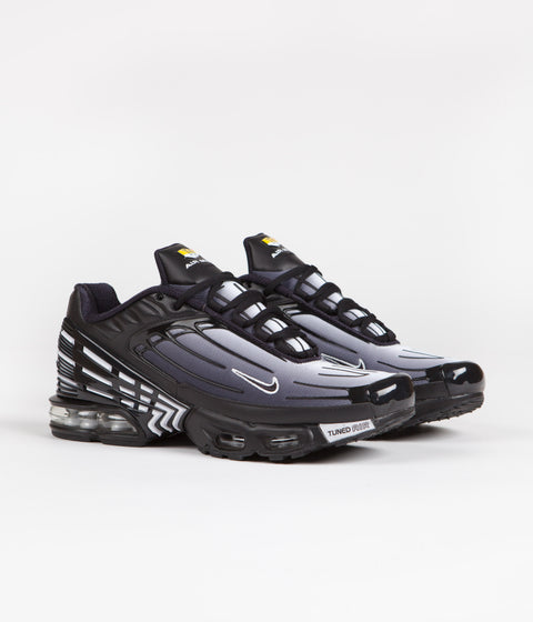 Nike Air Max Plus III Shoes in Black and Black and White