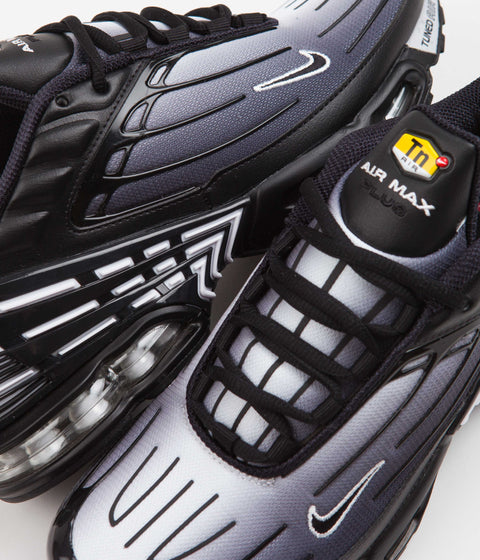 Nike Air Max Plus III Shoes in Black and Black and White