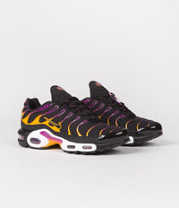 Nike Air Max Plus Shoes in Black and Black and University Gold - Viotech thumbnail