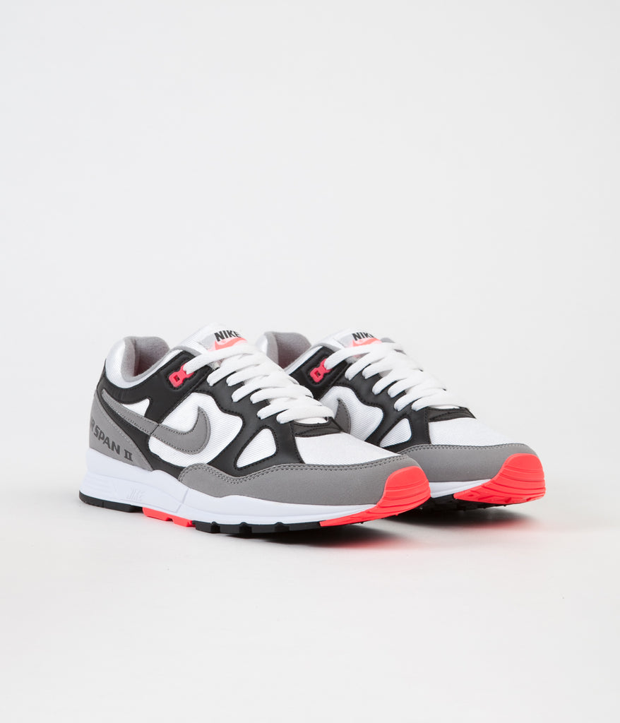 Nike Air Span II Shoes - Black / Dust - Solar Red - White | Always in Colour