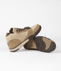 Nike Air Trainer 1 Shoes in Hay and Baroque Brown and Taupe - Varsity Red thumbnail