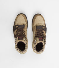 Nike Air Trainer 1 Shoes in Hay and Baroque Brown and Taupe - Varsity Red thumbnail