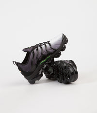 Nike Air VaporMax Plus Shoes in Black and Volt and White thumbnail