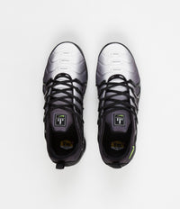 Nike Air VaporMax Plus Shoes in Black and Volt and White thumbnail