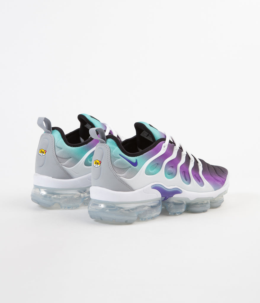 Nike Air VaporMax Plus Shoes White Fierce Purple Aurora Green Always in Colour