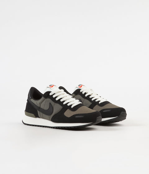 Nike Air Vortex Shoes in Black and Black and Medium Olive - Sail