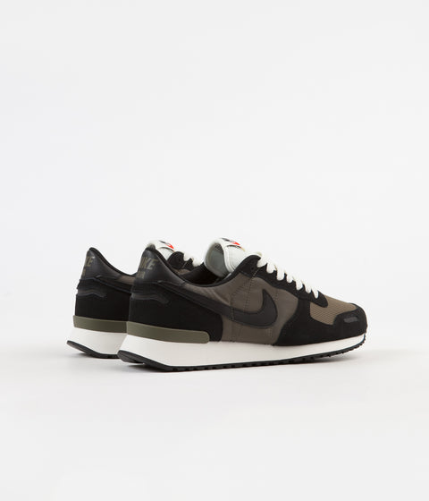 Nike Air Vortex Shoes in Black and Black and Medium Olive - Sail
