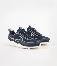Nike Air Zoom Spiridon SE Shoes in Obsidian and Sail and Blue Nebula - Dark Grey thumbnail