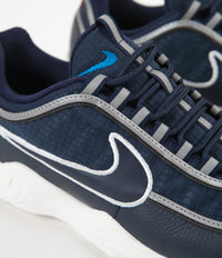 Nike Air Zoom Spiridon SE Shoes in Obsidian and Sail and Blue Nebula - Dark Grey thumbnail