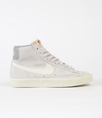 Nike Blazer Mid '77 Premium Shoes in Light Bone and Coconut Milk and Medium Grey thumbnail