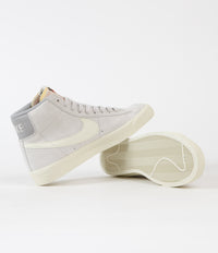 Nike Blazer Mid '77 Premium Shoes in Light Bone and Coconut Milk and Medium Grey thumbnail