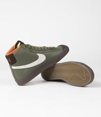 Nike Blazer Mid '77 Vintage Shoes in Army Olive and Summit White and Campfire Orange thumbnail
