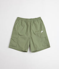 Nike Club Cargo Shorts in Oil Green and White thumbnail