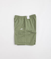 Nike Club Cargo Shorts in Oil Green and White thumbnail