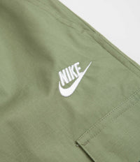 Nike Club Cargo Shorts in Oil Green and White thumbnail