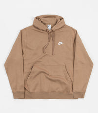 Nike Club Fleece Hoodie in Dark Driftwood and Dark Driftwood / White thumbnail