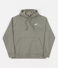 Nike Club Fleece Hoodie in Light Army and Light Army / White thumbnail