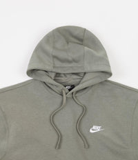Nike Club Fleece Hoodie in Light Army and Light Army / White thumbnail