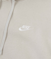 Nike Club Fleece Hoodie in Light Bone and Light Bone / White thumbnail