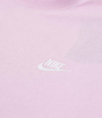 Nike Club T-Shirt in Iced Lilac and White thumbnail