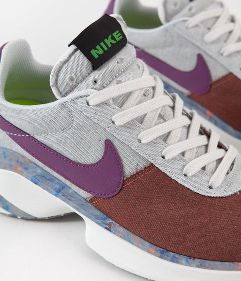 Nike D/MS/X Waffle Shoes in Team Orange and Viotech and Photon Dust - Sail