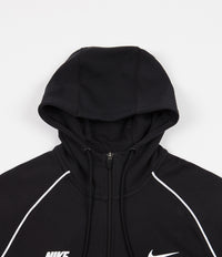 Nike DNA Half Zip Hoodie in Black and White thumbnail