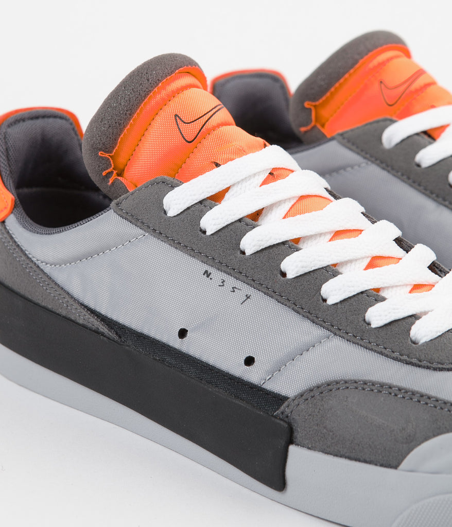 Nike Drop Type LX Shoes - Wolf Grey / Black - Total Orange - Dark Grey | Always in Colour