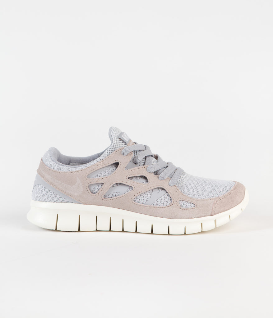 Nike Free Run 2 Shoes Pure Platinum Fossil Stone Wolf Grey