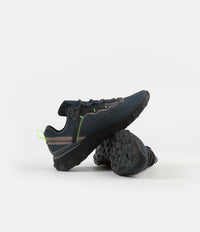 Nike React Element 55 Shoes in Armory Navy and Metallic Dark Grey and Volt thumbnail