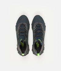 Nike React Element 55 Shoes in Armory Navy and Metallic Dark Grey and Volt thumbnail