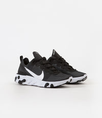 Nike React Element 55 Shoes in Black and White thumbnail