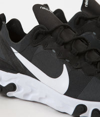 Nike React Element 55 Shoes in Black and White thumbnail