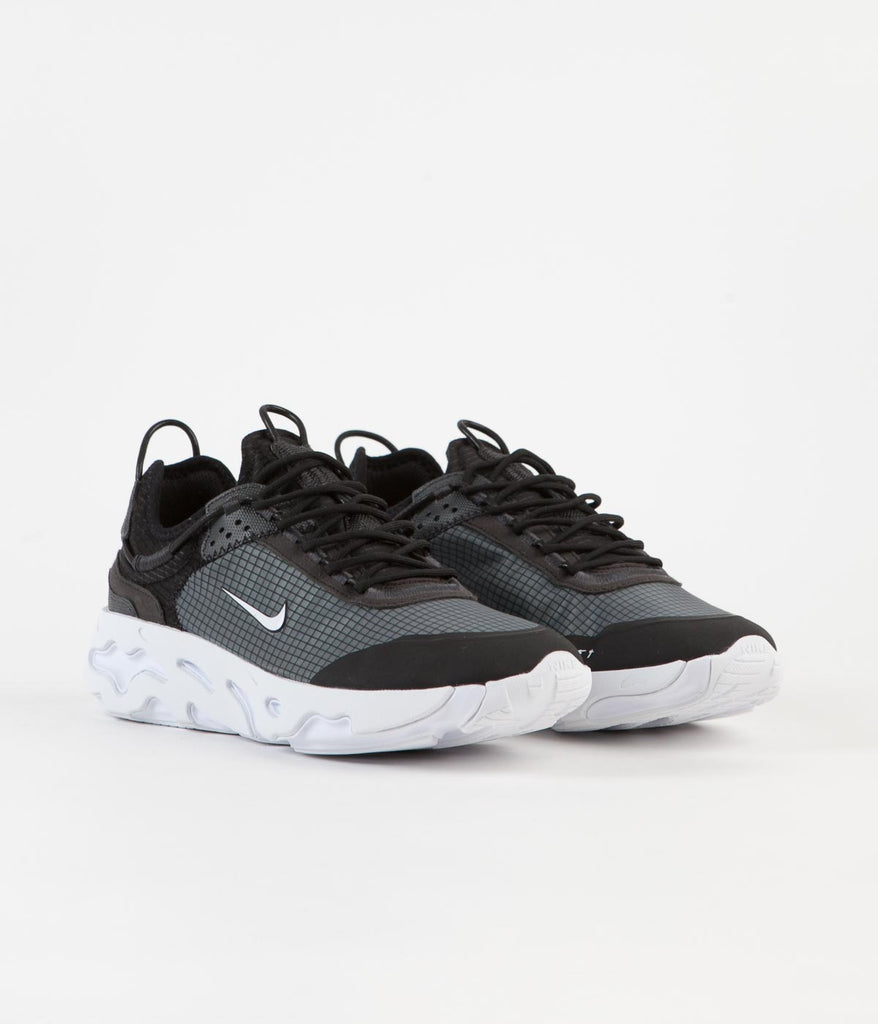 Nike React Live Shoes Black White Dark Smoke Grey Always