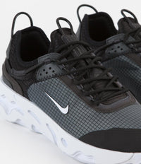 Nike React Live Shoes in Black and White and Dark Smoke Grey thumbnail