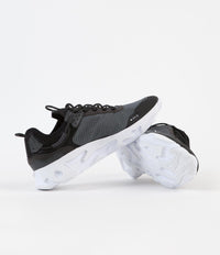 Nike React Live Shoes in Black and White and Dark Smoke Grey thumbnail