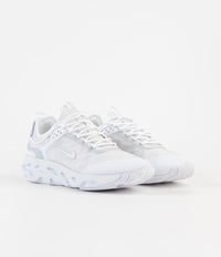 Nike React Live Shoes in White and White and Pure Platinum thumbnail